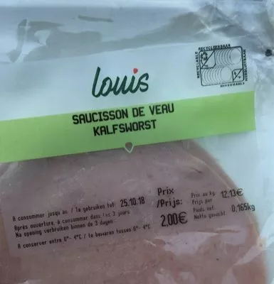 Louis delhaize Saucisson de veau