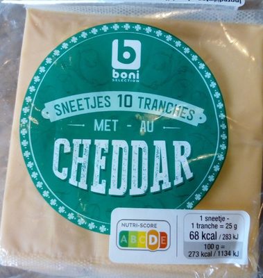 Image descriptive de Tranches au Cheddar