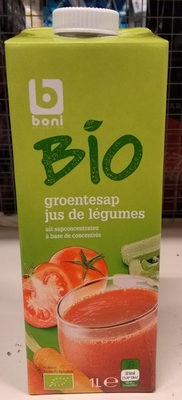 Image descriptive de Boni Bio jus de légumes à base de concentrés