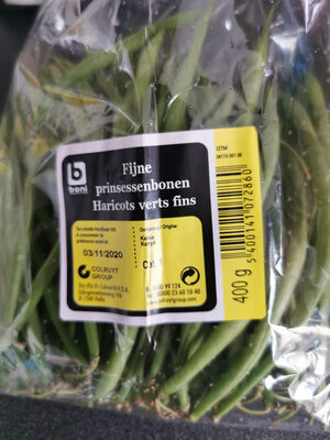 Image descriptive de Haricots verts fins