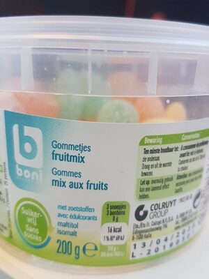 Gomme mix aux fruit