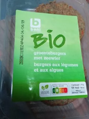 Boni Burgers aux légumes et aux algues