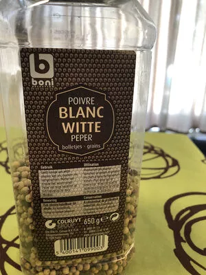 Poivre blanc grains