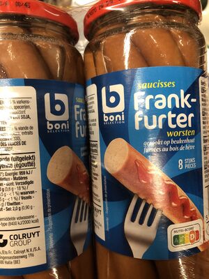 BONI saucisses Frankfurter 8pc boc