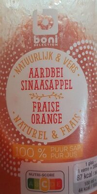 Jus fraise orange