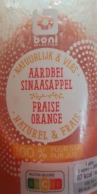 Jus fraise orange