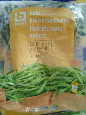 Image descriptive de Haricots verts entiers