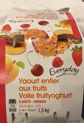 Image descriptive de Yaourt entier aux fruits