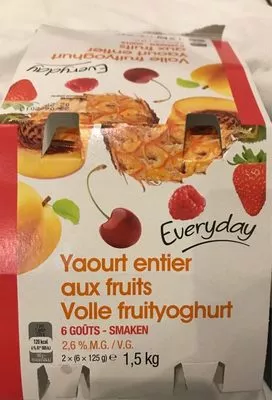 Yaourt entier aux fruits