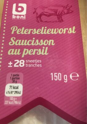 Image descriptive de Saucisson au persil