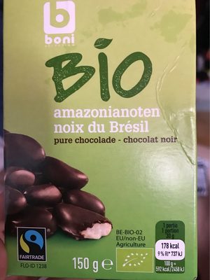 Image descriptive de Noix du bresil bio au chocolat noir