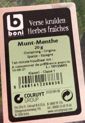 Image descriptive de Herbes fraiches menthe