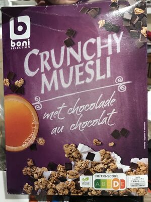 Image descriptive de Crunchy muesli au chocolat