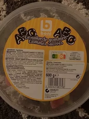 ABC gommes sucrées