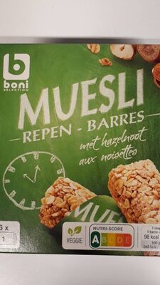 Image descriptive de Muesli barre aux noisettes