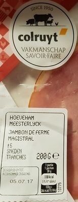 Image descriptive de Jambon de ferme magistral