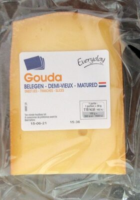 Image descriptive de Gouda mivieux tranches