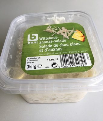 Image descriptive de Salade de chou blanc et dananas