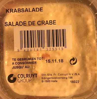 Image descriptive de Salade de crabe