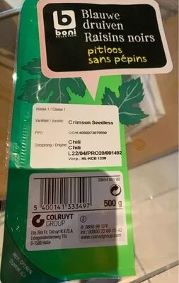 Raisins noirs sans pepins