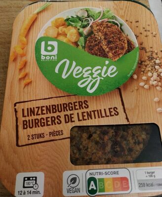 Image descriptive de Burgers de lentilles