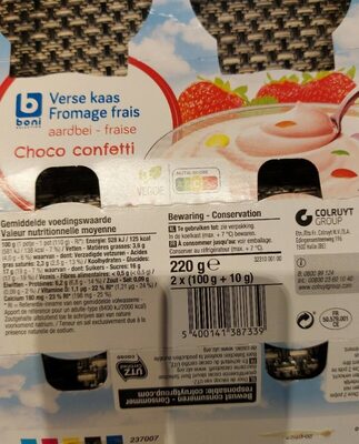 Image descriptive de Fromage frais Choco confetti