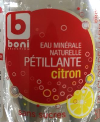 Image descriptive de Eau minérale pétillante citron