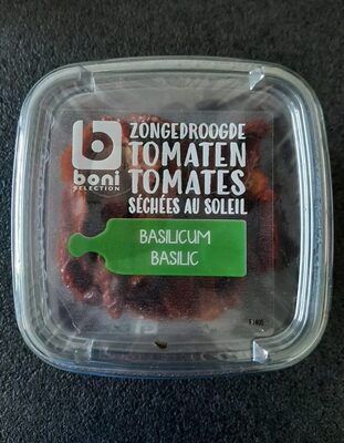 Zongedroogde tomaten basilicum