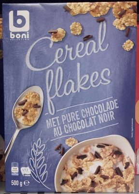 Image descriptive de Cereal Flakes au chocolat noir