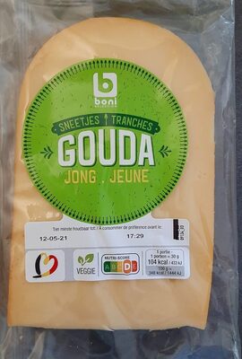 Image descriptive de Gouda jeune tranches