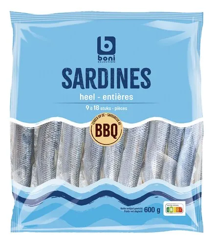 BONI sardines entière 9-18pc 600g