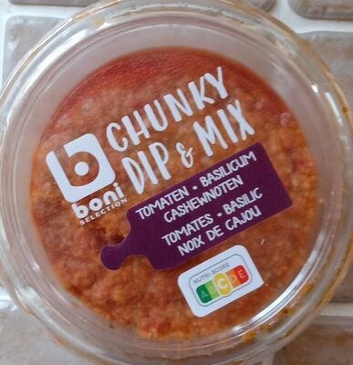 Boni Colruyt Chunky dip mix tomates basilic noix de cajou