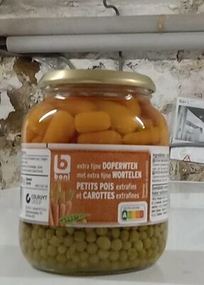 Image descriptive de Petits pois extrafins et carottes extafines