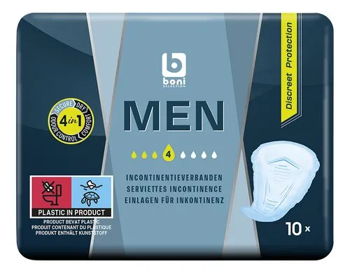 BONI Serviettes incontinentes homme 10pc