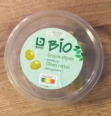 Olives vertes dénoyautées Bio