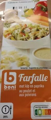 Farfalle au poulet et aux paprika