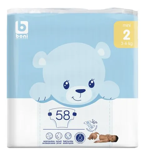 BONI couches Mini 2 3-6kg 58pc