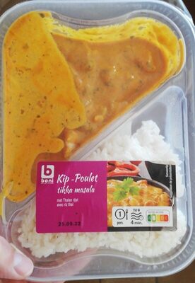 Image descriptive de Poulet kip tikka masala