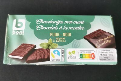 Image descriptive de Chocolat à la menthe