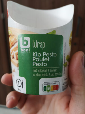 Image descriptive de Wrap poulet pesto