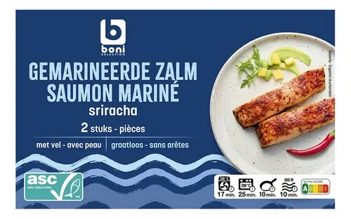 BONI Saumon Mariné Sriracha 2pc ASC 250g