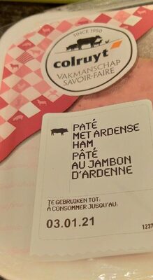 Image descriptive de Paté au jambon dArdenne