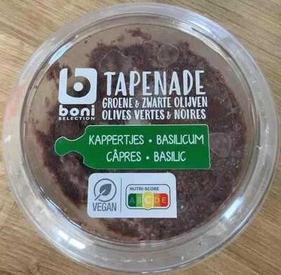 Tapenade olives vertes noires câpres et basilic