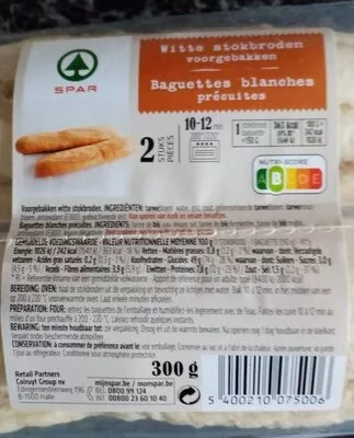 Baguettes blanches précuites