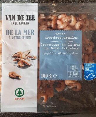 Crevettes de la mer du Nord fraches