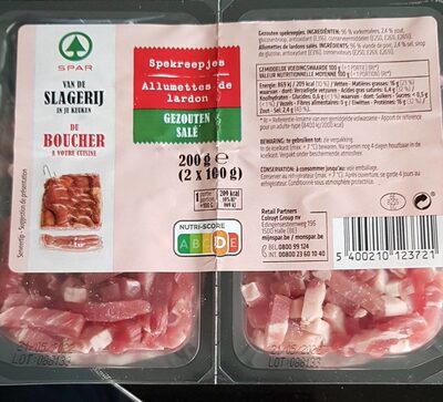 Spar Allumettes de lardon