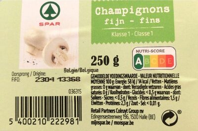 Champignon fins