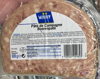 Winny,Bloc cvba,Groupe Louis Delhaize Pâté de Campagne