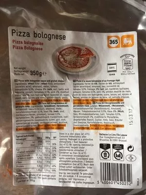 Delhaize Pizza Bolognese