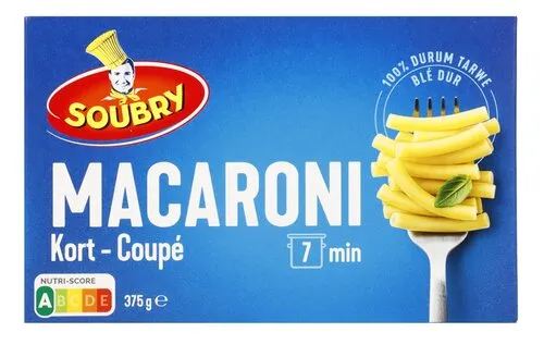 Macaroni coupé Soubry